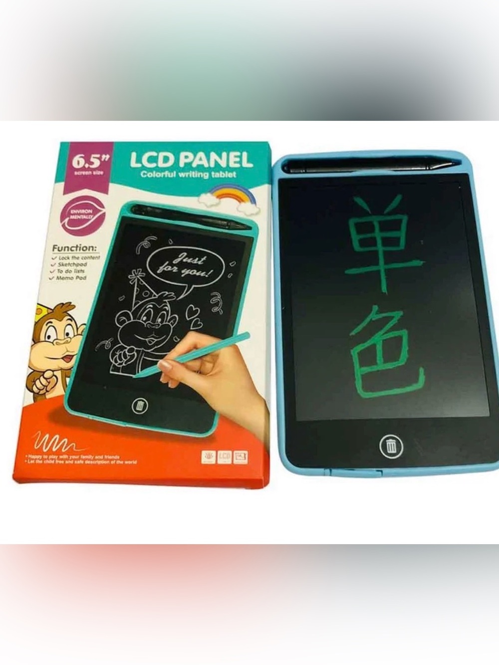 LCD Writing Tablet - Blue Colorful Electronic Drawing Pad
